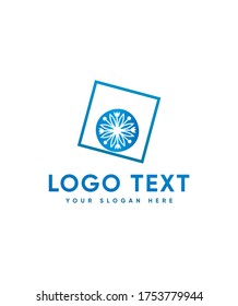 Wild bloom letter type O logo template, Vector logo for business and company identity 