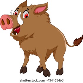 Wild Boar Cartoon For You Design