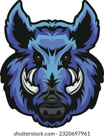 Wild Boar Face Illustration. Wild. Face. Vector