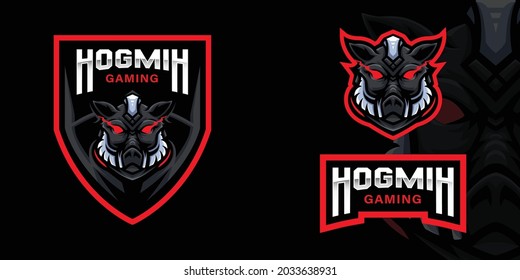 Wild Boar Gaming Mascot Logo Esports