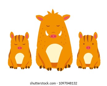 Wild boar greeting