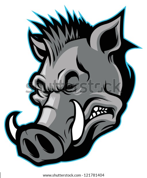 Mascotte A Tete De Sanglier Image Vectorielle De Stock Libre De Droits