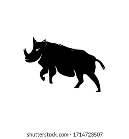 Wild boar Icon Vector Illustration on White Background, Wild boar Silhouette