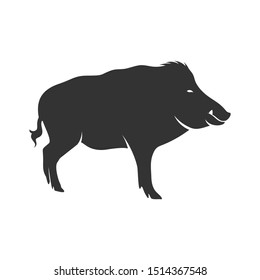 Wild Boar Logo Design Vector Template Stock Vector (Royalty Free ...