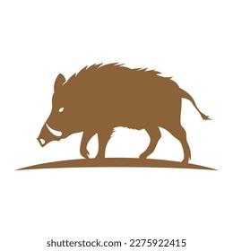 Wild Boar Logo Symbol Design Illustration