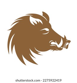 Wild Boar logo icon design illustration