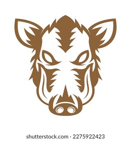 Wild Boar logo icon design illustration