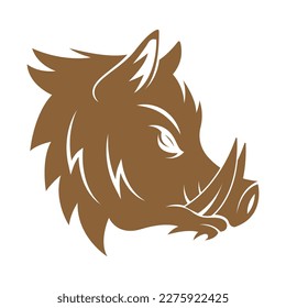 Wild Boar logo icon design illustration