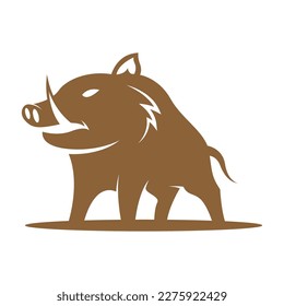 Wild Boar logo icon design illustration