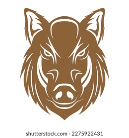 Wild Boar logo icon design illustration