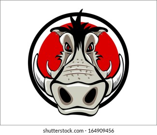 Wild boar Logo Mascot Hog Sport Team