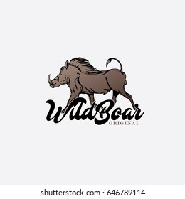 Wild Boar Logo Vector