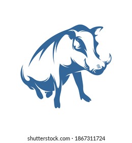 Wild boar logo vector template, Creative Wild boar logo design concepts, icon symbol, illustration