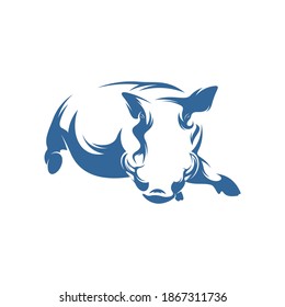 Wild boar logo vector template, Creative Wild boar logo design concepts, icon symbol, illustration