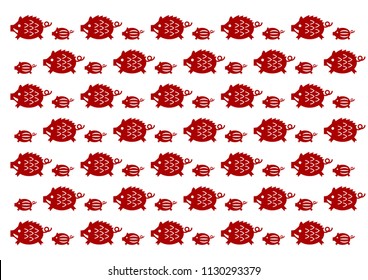 Wild boar pattern
