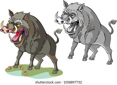 wild boar, pig, boar-cutter