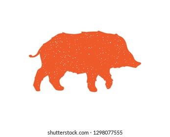 wild boar vector 