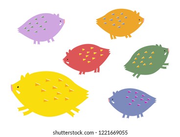 Wild boar vector illustration