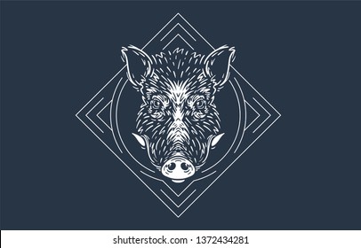 Wild Boar Vector Illustration