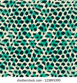 Wild cat fur print. Seamless pattern. Vector.