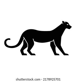 Wild Cat Icon Vector Design Template.