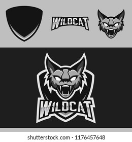 Wild Cat Mascot E Sport Logo For Team