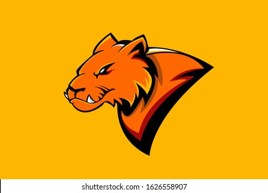 WILD CAT MASCOT LOGO VECTOR EPS