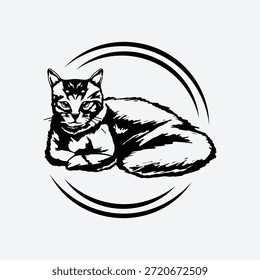 Wild Cat Maskottchen Logo Vektorgrafik