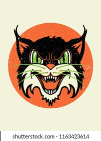 wild cat tattoo