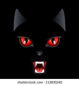 wild cat - vector illustration