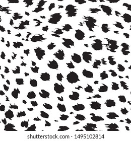 Wild cheetah with rough fur seamless pattern for fabric, wallpaper, mock-up and prints. 
