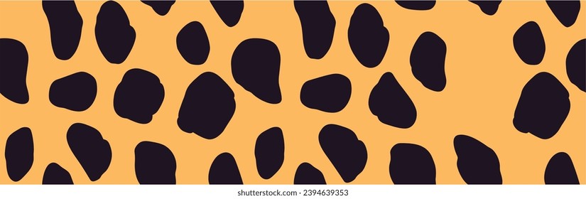 Wild cheetah spotted pattern. Illustration of cheetah fur, seamless. Leopard skin pattern.