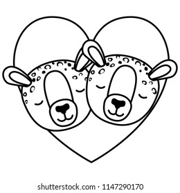 wild cheetahs in heart
