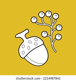 Wild Cherry and Walnut Digital Stamp