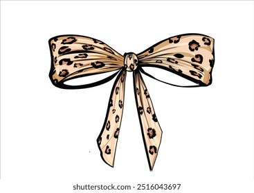 wild chic cute pretty  leopard ribbon bow coquette frill quotivate positive motional