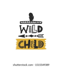 Wild Child Feather Sticker