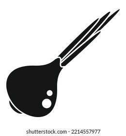 Wild chive icon simple vector. Chinese onion. Fresh herb
