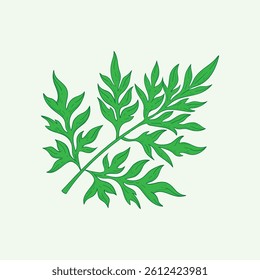 Wild Cosmos Plants Flat Design Cartoon Illustration