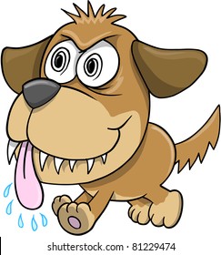 Wild Crazy Evil Insane puppy Dog