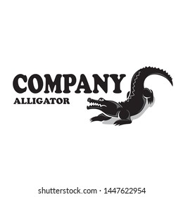 wild crocodile art logo design inspiration