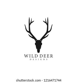 wild deer logo silhouette