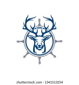 Wild Deer Vintage Logo Template