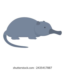 Wild desman icon cartoon vector. Natural wild mammal. Friendly habitation