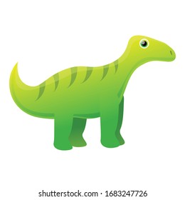 Wild dinosaur icon. Cartoon of wild dinosaur vector icon for web design isolated on white background