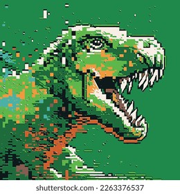 WILD DINOSAURS HUNTER PIXEL ART