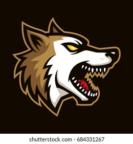 Wild dogs sign and symbol logo vector.