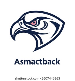 A wild eagle head vector illustration, a symbol of freedom