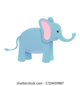 Wild elephant icon. Cartoon of wild elephant vector icon for web design isolated on white background