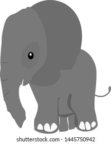 Funny Elephant Baby Vector Stock Vector (Royalty Free) 1238949328