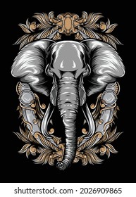 wild elephant vector illustration
vector art apparel design